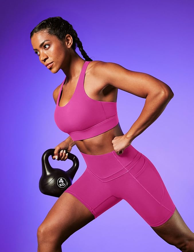 IUGA Sports Bras for Women High Support Large Bust High Impact Womens Sports Bras Strappy Padded Sports Bra