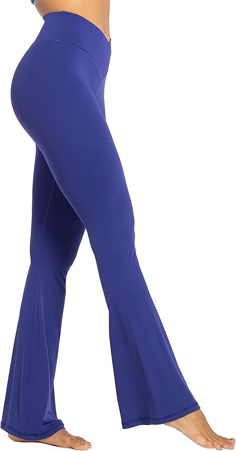 Sunzel Flare Leggings, Crossover Yoga Pants with Tummy Control, High-Waisted and Wide Leg