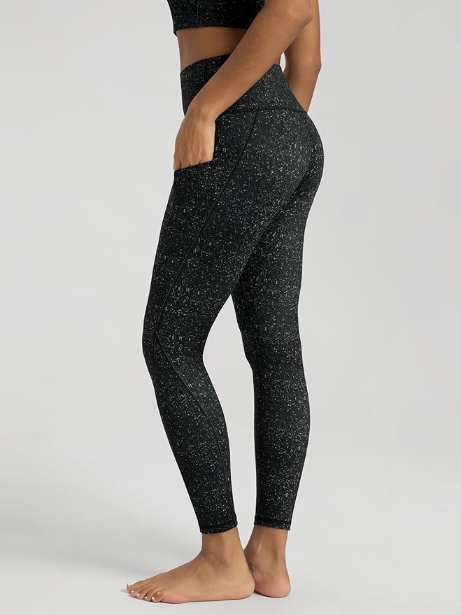 ODODOS Women's High Waisted Yoga Leggings with Pockets, Tummy Control Non See Through Workout Athletic Running Yoga Pants