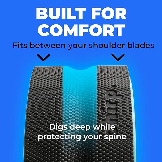 Chirp Wheel Foam Roller - Targeted Back & Neck Pain Relief, Muscle Massage, Trigger Point Therapy, High-Density Foam Tool for Physical Therapy, Stretching & Exercise, 500lbs Capacity, 12-Inch Mint