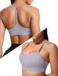 Buauty Sports Bra for Women, Y Back Light Support Workout Bra with Removable Pads for Yoga Pilates Gym