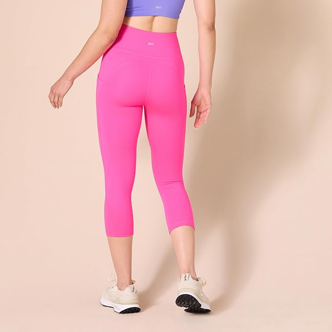 Amazon Essentials Women's High Waisted Active Sculpt Workout Athleisure Capri Leggings with Pockets
