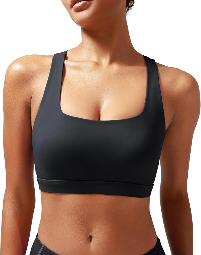 RUNNING GIRL Sports Bras for Women, Molded Cup High Impact Sports Bra Workout Bras for Women High Support Racerback