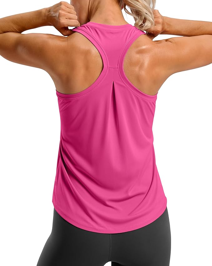 G Gradual Women's Workout Tank Tops Racerback Athletic Yoga Tops Loose Fit Sleeveless Running Gym Sports Shirts for Women