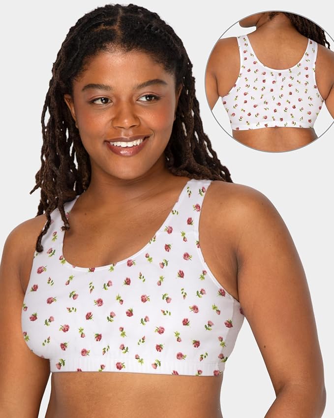 Fruit of the Loom Women's Cotton Tank Bra for Women - Ultimate Comfort & Breathable Fit