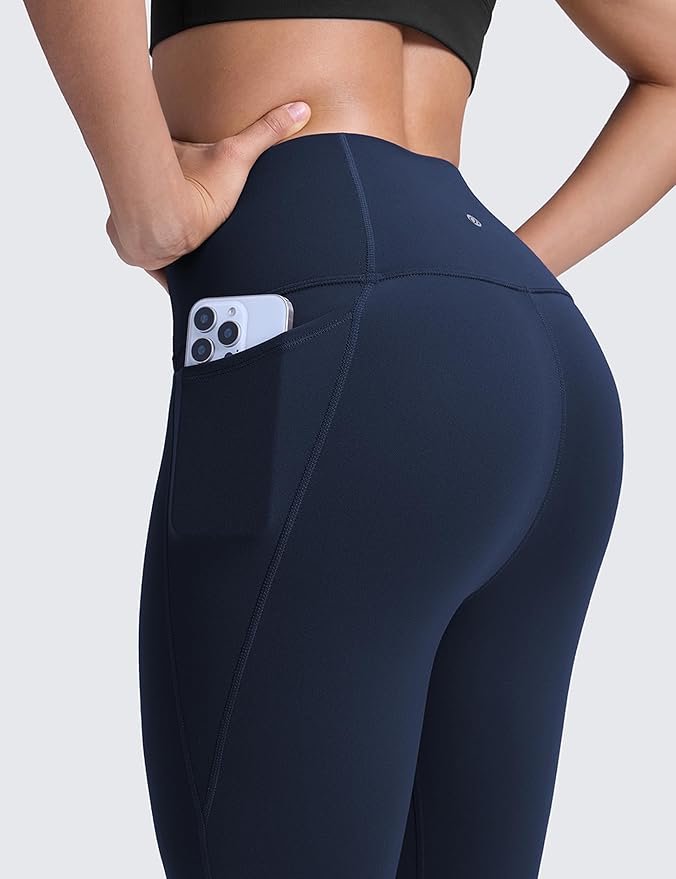 CRZ YOGA Butterluxe Workout Leggings Pockets 25'' - High Waisted Gym Womens Yoga Pants Buttery Soft