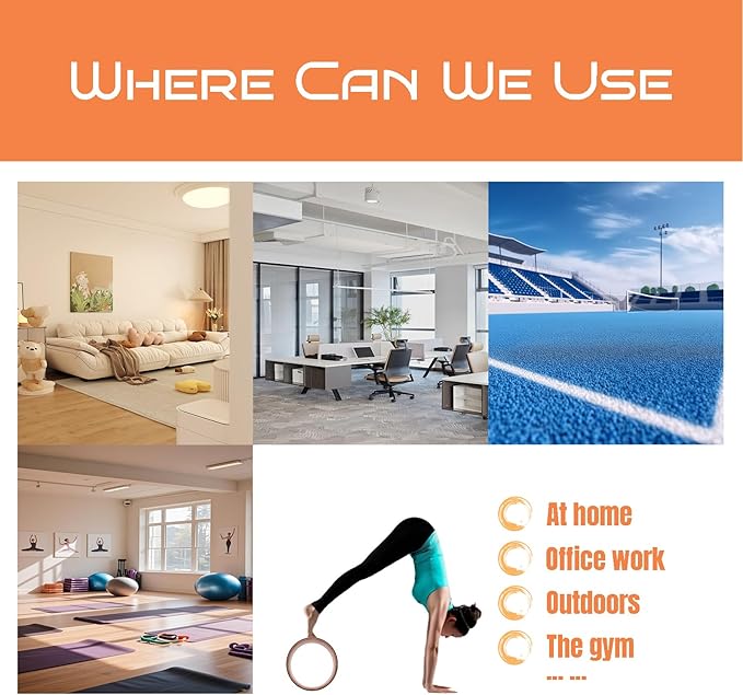 High Density PU Rubber Yoga Wheel for Stretching and Flexibility to Help Back Aches and Tension, Tear, Flexible Roller Designed, Extend Premium Back Roller