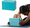 Gaiam Yoga Block - Supportive Latex-Free Eva Foam - Soft Non-Slip Surface with Beveled Edges for Yoga, Pilates, Meditation