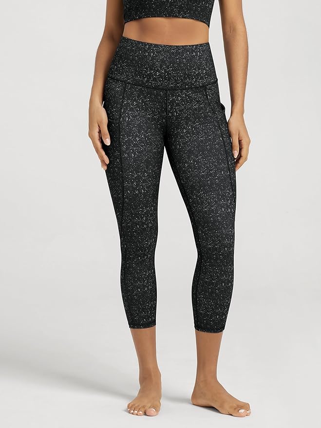 ODODOS Women's High Waisted Yoga Leggings with Pockets, Tummy Control Non See Through Workout Athletic Running Yoga Pants