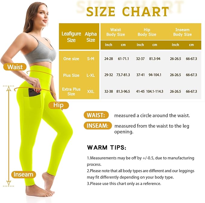 Walifrey Leggings with Pockets for Women, High Waisted Buttery Soft Womens Leggings for Gym Yoga Workout