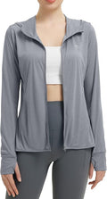 baleaf Women's Sun Protection Jacket Hoodie Clothing Lightweight Long Sleeve Sun Cover Up Shirt