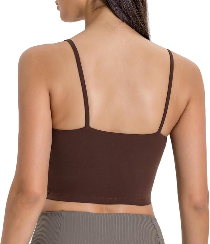 Lemedy Women Padded Sports Bra Fitness Workout Running Shirts Yoga Tank Top