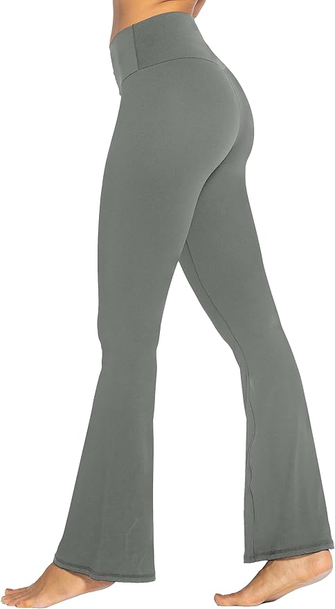 Sunzel Flare Leggings, Crossover Yoga Pants with Tummy Control, High-Waisted and Wide Leg