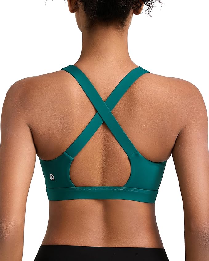 RUNNING GIRL Sports Bras for Women, Molded Cup High Impact Sports Bra Workout Bras for Women High Support Racerback