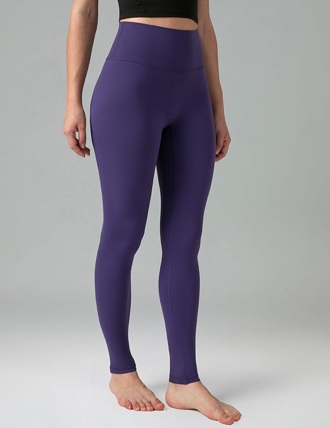 Colorfulkoala Dreamlux No Front Seam Leggings for Women 25"/28" Inseam, High Waisted Buttery Soft Yoga Pants