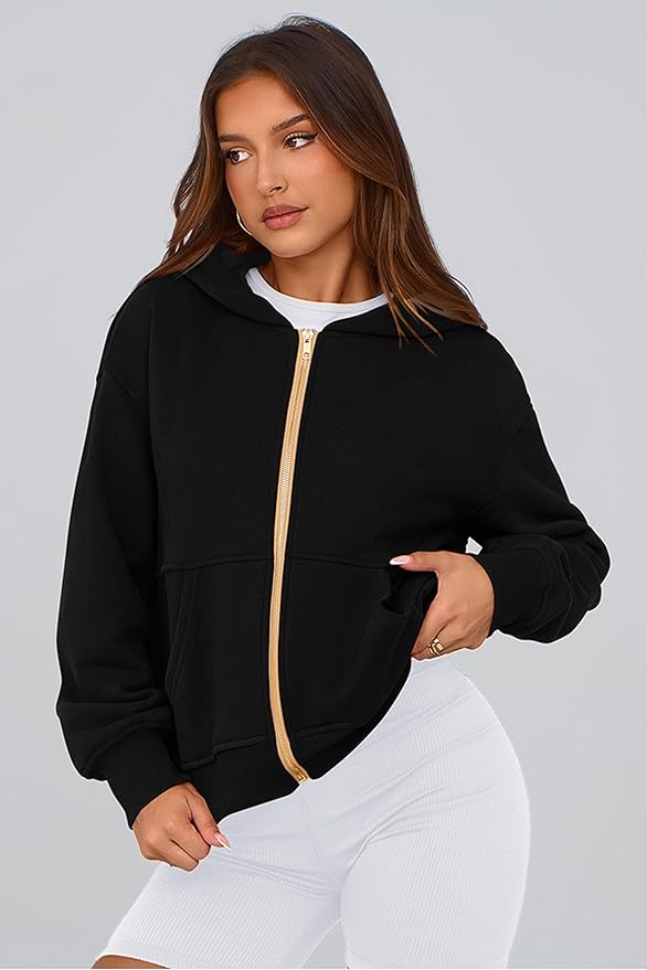 PRETTYGARDEN Hoodies for Women Sweatshirt Zip Up Hoodie Fall Fashion 2026 Trendy Long Sleeve Jackets Winter Clothing Outfits
