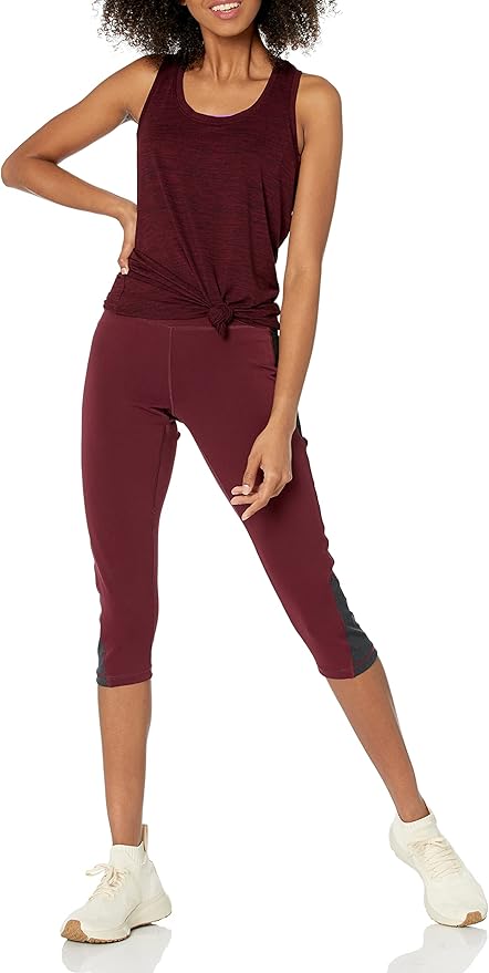 Amazon Essentials Women's Active Quick Dry Tech Stretch Racerback Scoop Neck Tank Top, Multipacks
