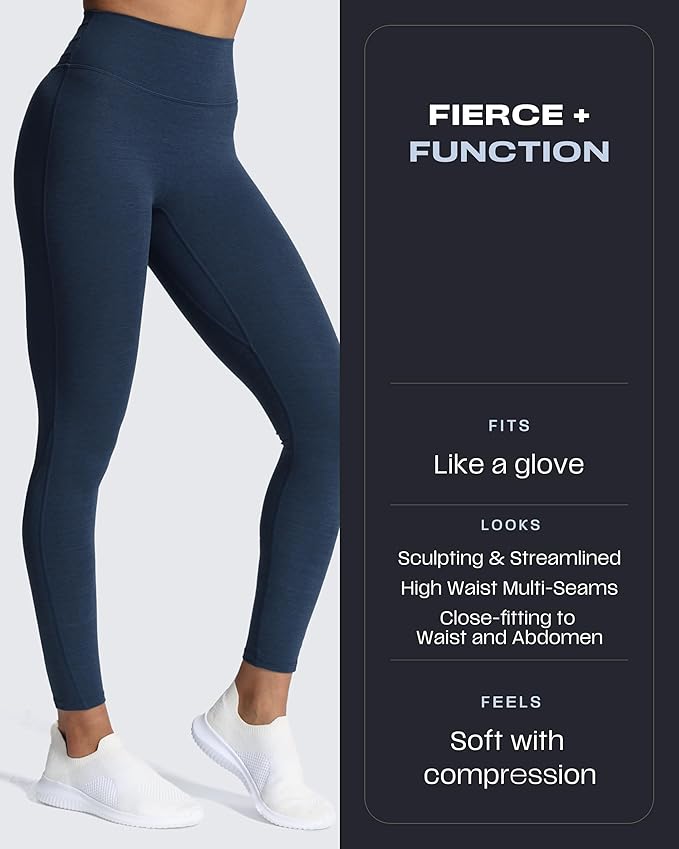 Aoxjox High Waisted Workout Leggings for Women Trinity Yoga Pants 26.5"