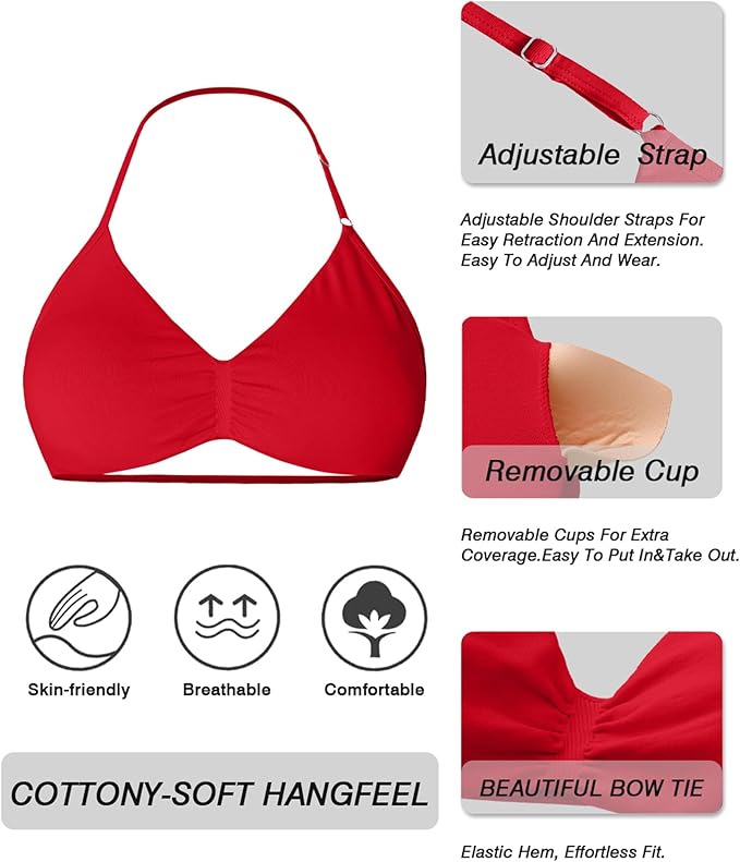 Comper 2 Piece Workout Sets for Women Halter Strappy Sports Bra with Seamless Ribbed Gym Yoga shorts Outfits