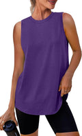 Womens Workout Tank Tops Lightweight Sleeveless Shirts for Women Loose Fit Tops for Athletic Running Tennis Yoga