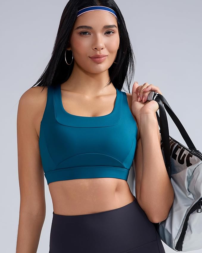 RUNNING GIRL Sports Bras for Women High Support,Molded Cup High Impact Sports Bra Racerback Workout Yoga Running Bra