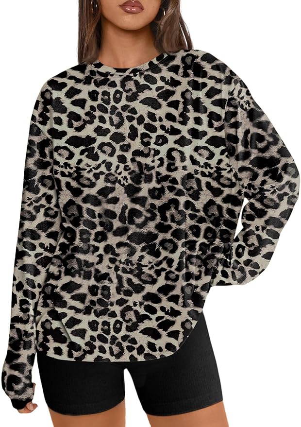 Trendy Queen Womens Spring Tops Oversized Long Sleeve T Shirts 2026 Basic Tee Fall Casual Workout Y2K Clothes