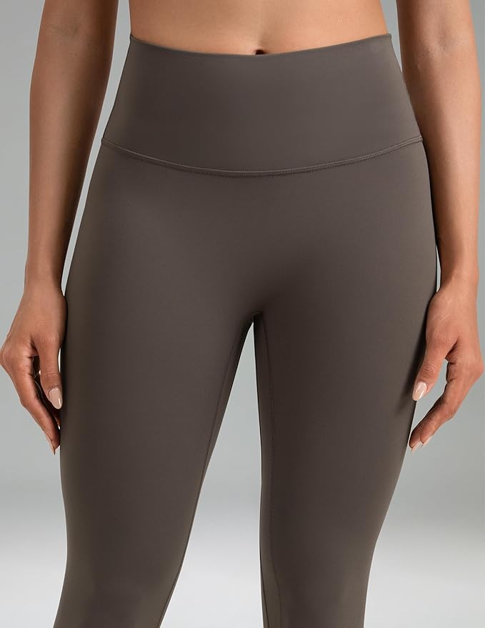 Colorfulkoala Dreamlux No Front Seam Leggings for Women 25"/28" Inseam, High Waisted Buttery Soft Yoga Pants