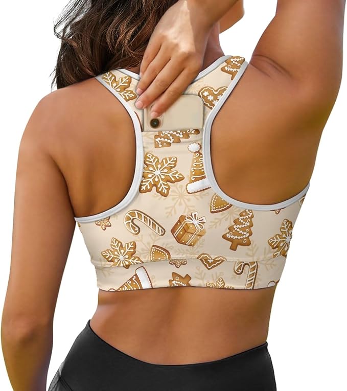 4 Piece Gym Sets Women Racerback Sports Bra with Back Pocket, Matching Flare Yoga Pants And Sweatband