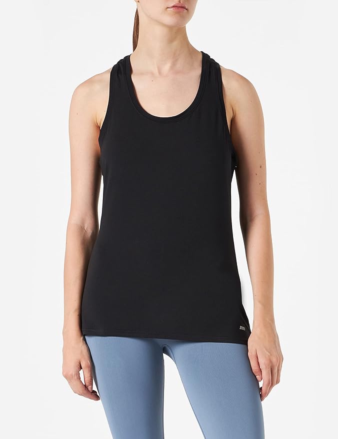 Amazon Essentials Women's Active Quick Dry Tech Stretch Racerback Scoop Neck Tank Top, Multipacks