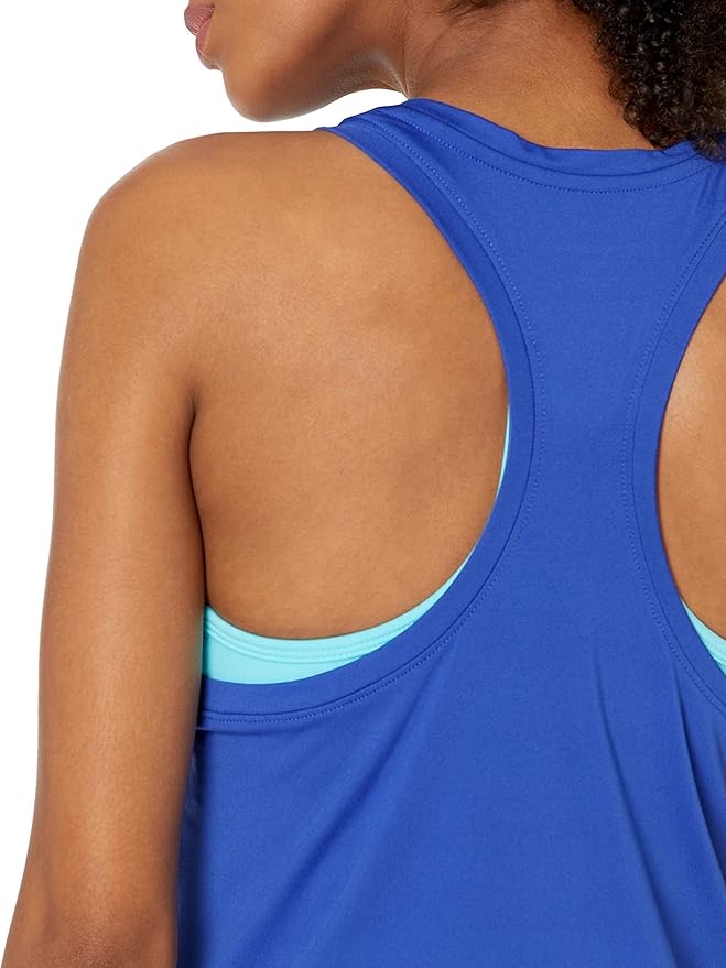 Amazon Essentials Women's Active Quick Dry Tech Stretch Racerback Scoop Neck Tank Top, Multipacks