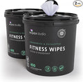 Wipex Gym Plant-Based Wipes, EWG Verified, Natural Surface & Equipment Cleaning with Lemongrass, Eucalyptus & Vinegar for Home or Fitness Studio, Yoga Mats, Peloton Bikes, 400 Count (Pack of 2)
