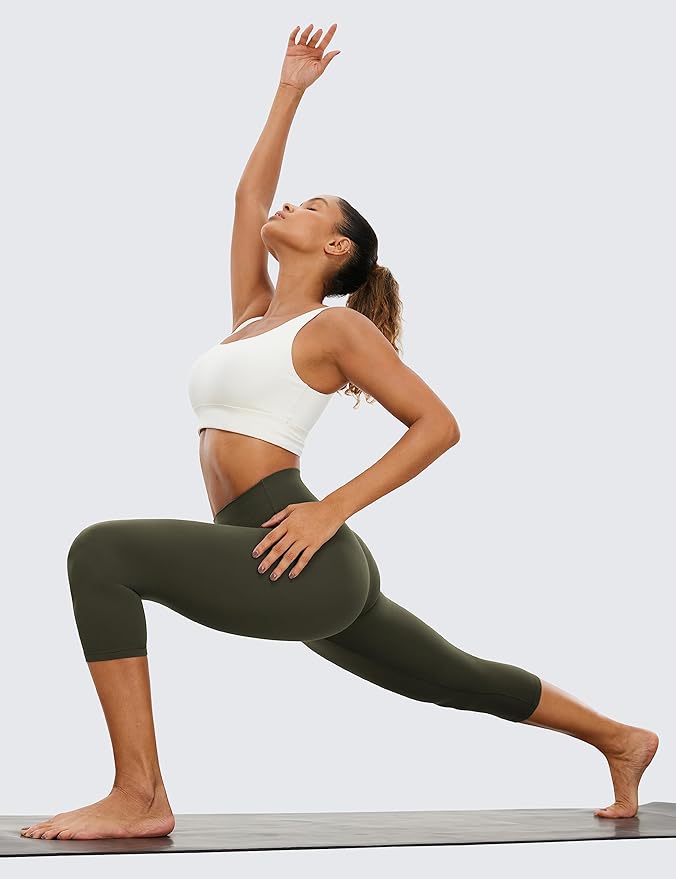 CRZ YOGA Butterluxe Yoga Capris Leggings 19'' - High Waisted Workout Buttery Soft Athletic Lounge Womens Crop Pants
