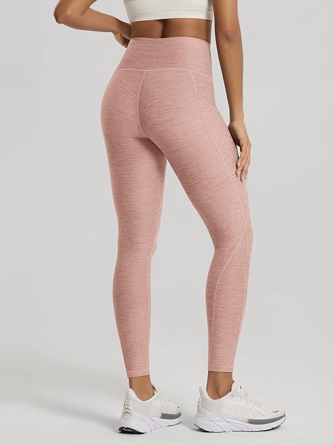 ODODOS Women's High Waisted Yoga Leggings with Pockets, Tummy Control Non See Through Workout Athletic Running Yoga Pants