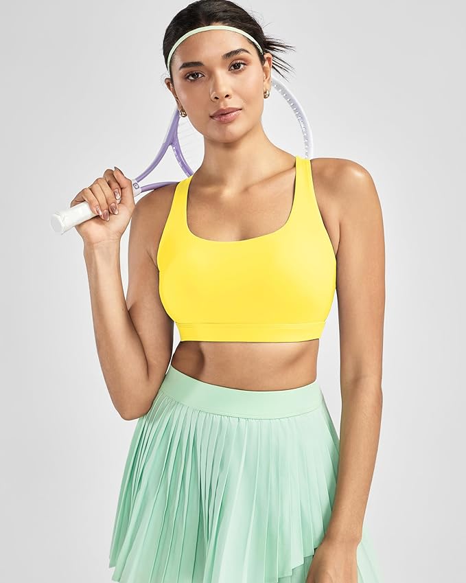 RUNNING GIRL Sports Bras for Women, Molded Cup High Impact Sports Bra Workout Bras for Women High Support Racerback