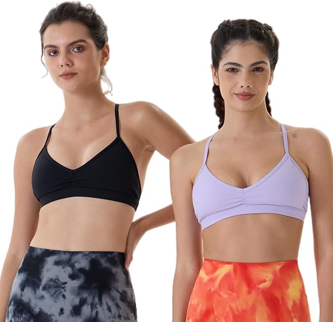 AUROLA Mercury Workout Sports Bras Women Athletic Removable Padded Backless Strapy Minimal Crop Top