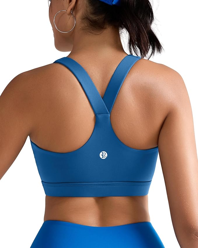 RUNNING GIRL Sports Bras for Women, Molded Cup High Impact Sports Bra Workout Bras for Women High Support Racerback