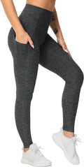THE GYM PEOPLE Thick High Waist Yoga Pants with Pockets, Tummy Control Workout Running Yoga Leggings for Women