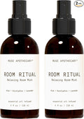 Muse Apothecary Room Ritual - Aromatic and Relaxing Room Mist, 4 oz, Infused with Natural Essential Oils - Aloe + Eucalyptus + Lavender, 2 Pack