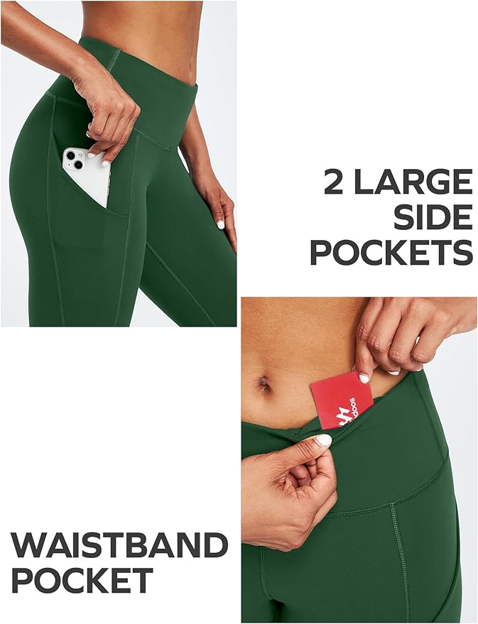 Ewedoos Leggings with Pockets for Women High Waisted Athletic Workout Compression Leggings Tummy Control Yoga Pants Women