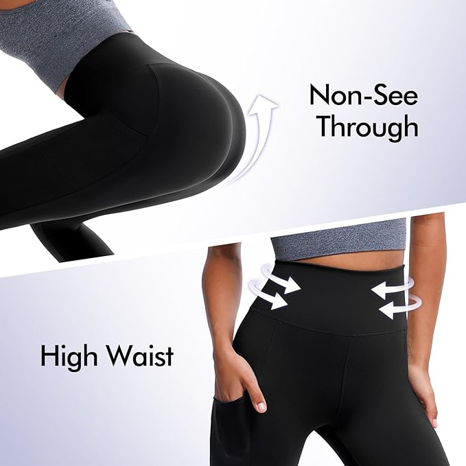High Waisted Leggings for Women, Buttery Soft Workout Yoga Leggings