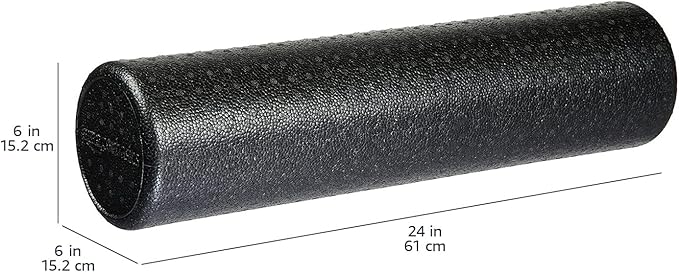 Amazon Basics High Density Foam Roller for Exercise and Recovery, 24 Inches, Black