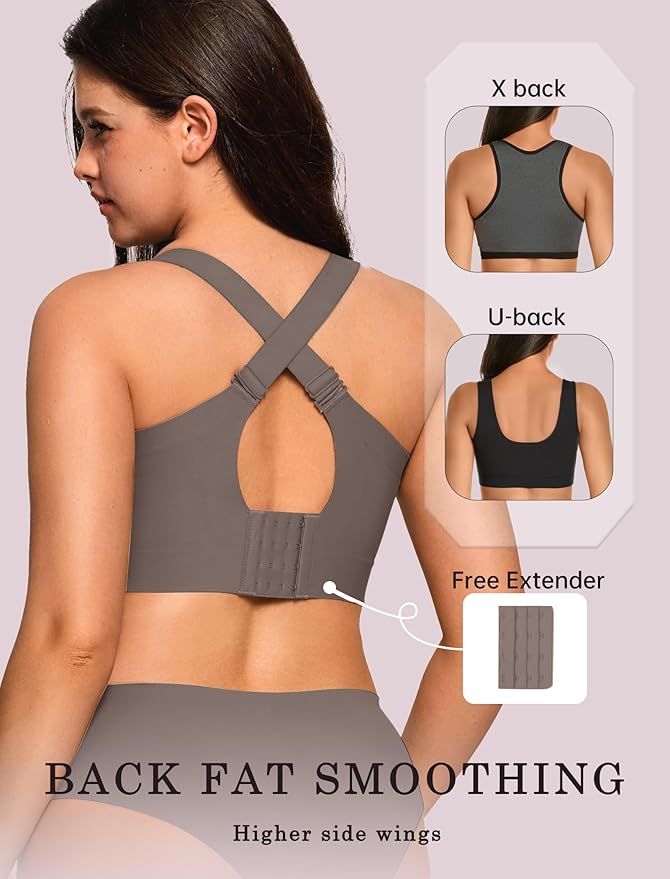 OEAK Womens Wireless Jelly Bra Plus Size Supportive Seamless Bras Full Coverage Push Up Comfortable No Underwire Tshirt Bras