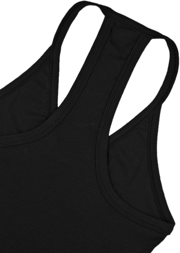 iGENJUN Workout Tops for Women Racerback Basic Tank Summer 2026 Camisole V Neck Slim Fit Ribbed Sleeveless