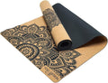 YOGA DESIGN LAB | The Cork Yoga Mat | Eco Luxury | Ideal for Hot Yoga, Power, Bikram, Ashtanga, Sweaty Workouts | Studio Quality | Includes Carrying Strap!