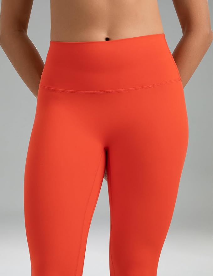 Colorfulkoala Dreamlux No Front Seam Leggings for Women 25"/28" Inseam, High Waisted Buttery Soft Yoga Pants