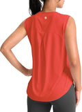 SANTINY Women's Sleeveless Workout Tops Breathable Lightweight Active Tennis Yoga Shirts Athletic Running Tank Tops for Women