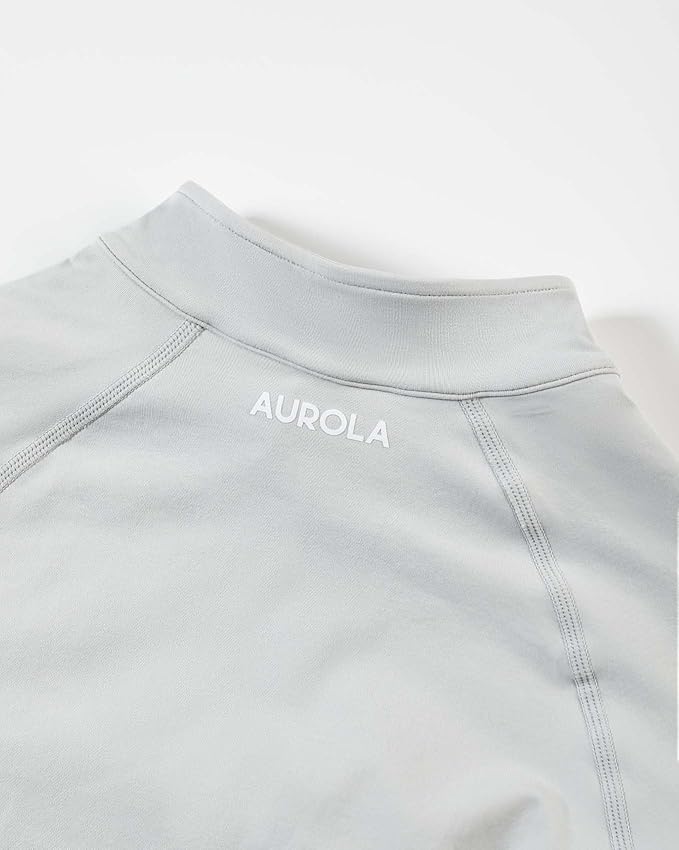 AUROLA Influence Athletic Workout Jacket for Women, Lightweight Slim Fit Full Zip Running Yoga Sports Jacket with Thumb Holes