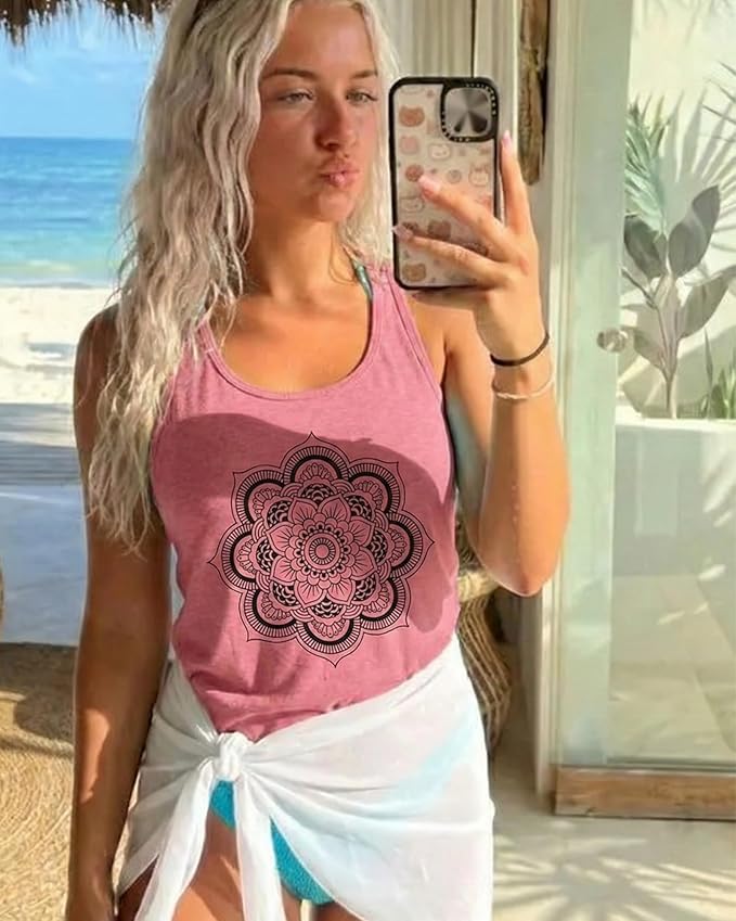 JILUVIN Tank Tops for Women Racerback Summer Sleeveless Casual Graphic Basic Top Shirts 2026