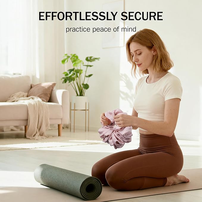 Slim Panda Yoga Mat Scrunchie,Style & Cute Mat Holder,Stretchable Velvet Fabric Fit All Standard Yoga Mats (mat not included)
