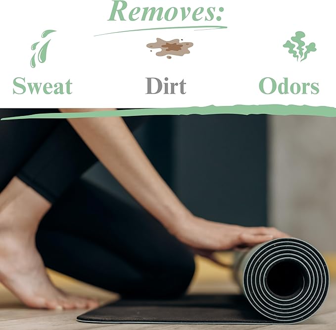 Black Diamond Stoneworks Yoga Mat Spray Cleaner: USDA Certified BIOBASED- Essential Oils, Safe for All Type of Materials, Exercise, Pilates, or Workout Mats. (1 quart/1 gallon)